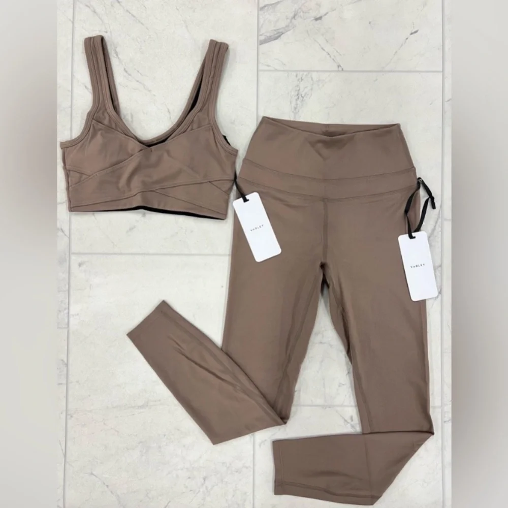 NWT Varley Let’s Move Bra Top and Super High Rise Leggings Tights TWO PIECE SET - Picture 16 of 17